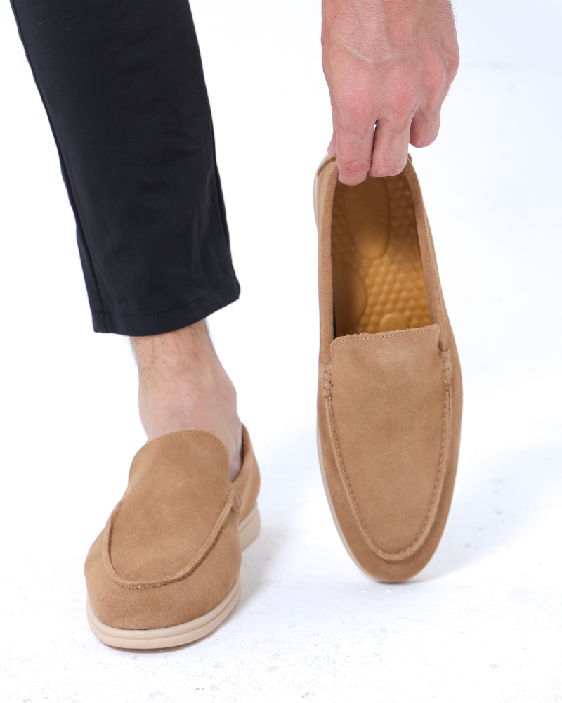Altes Geldpremium -Wildleder -Slipper