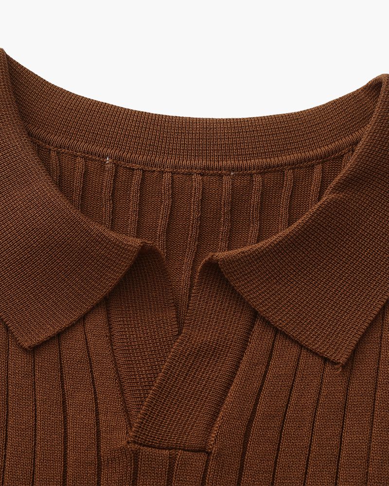 Premium gerippter Polo