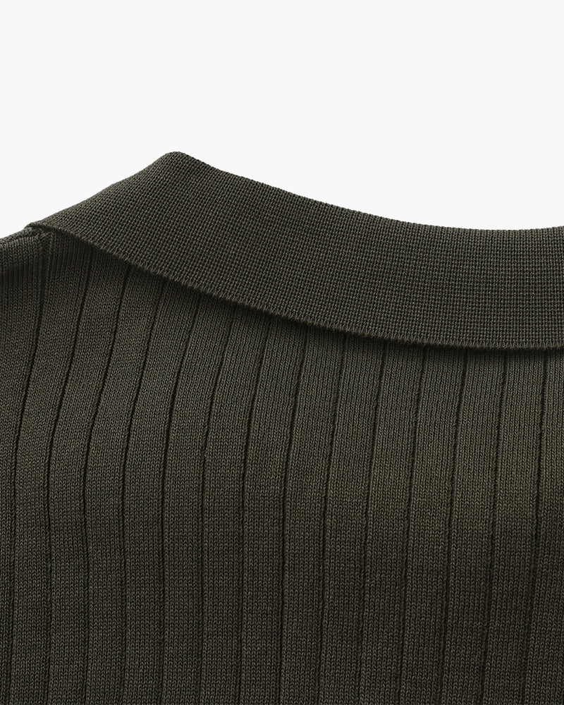 Premium gerippter Polo