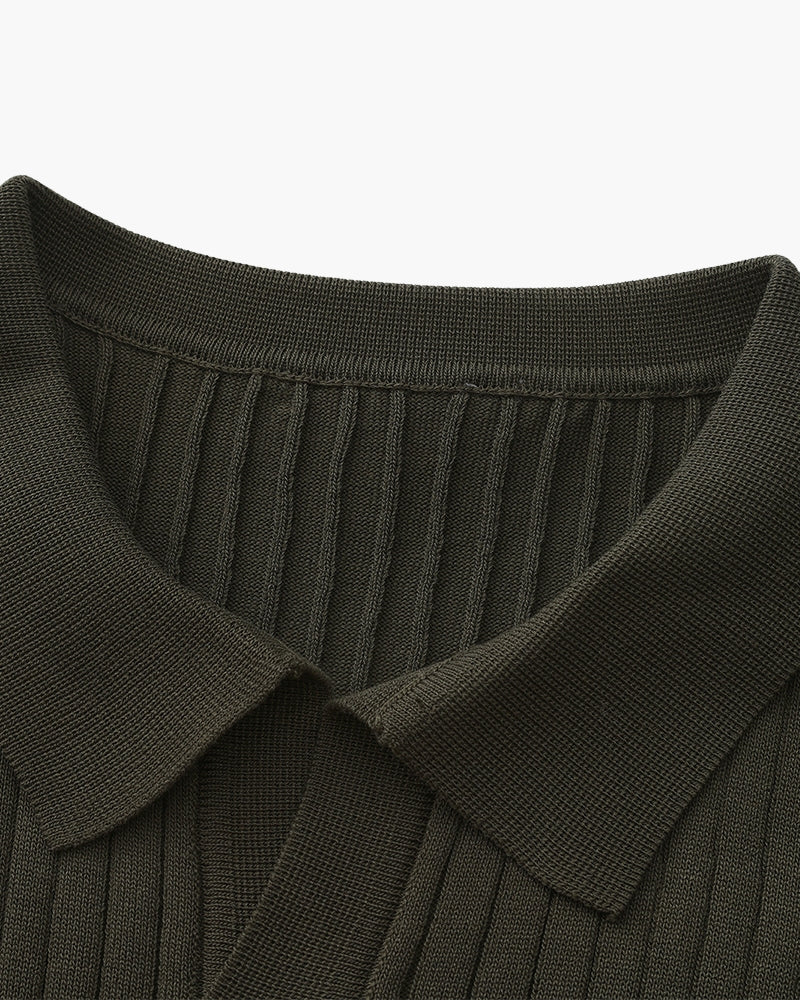 Premium gerippter Polo