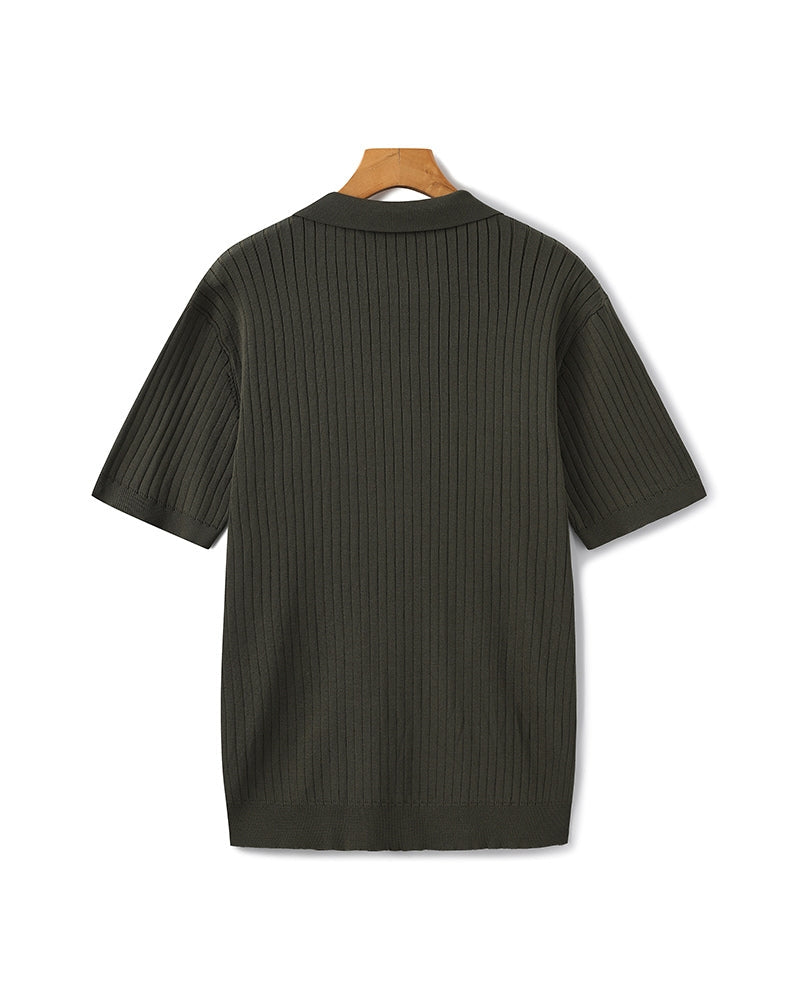 Premium gerippter Polo