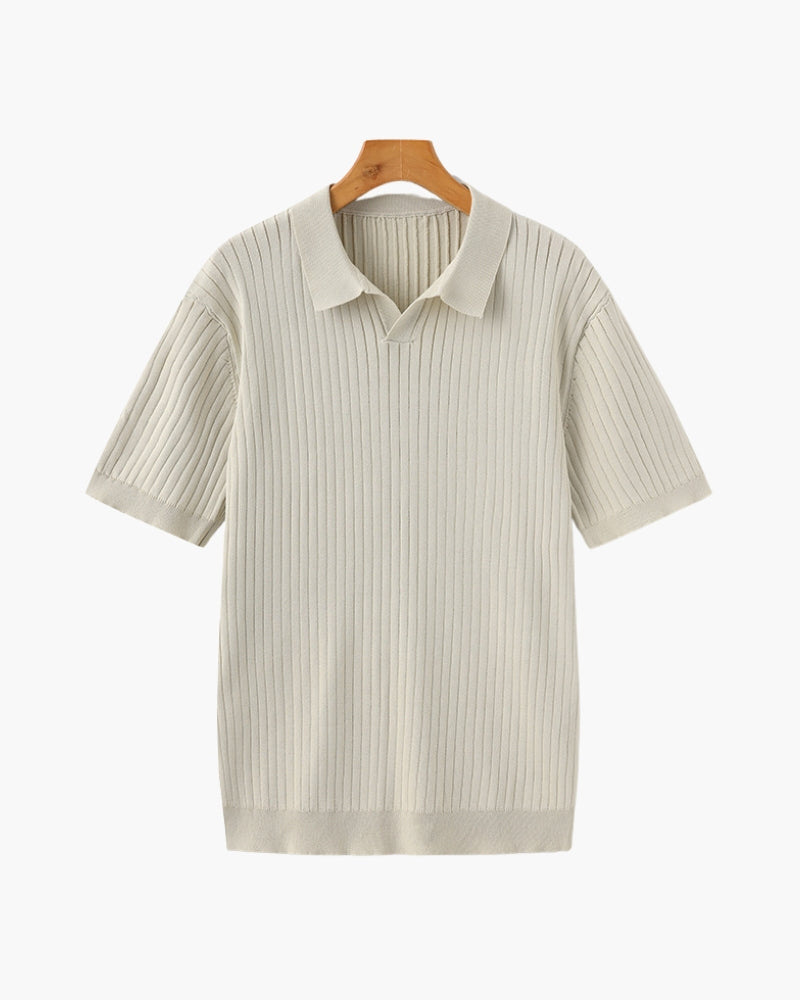 Premium gerippter Polo