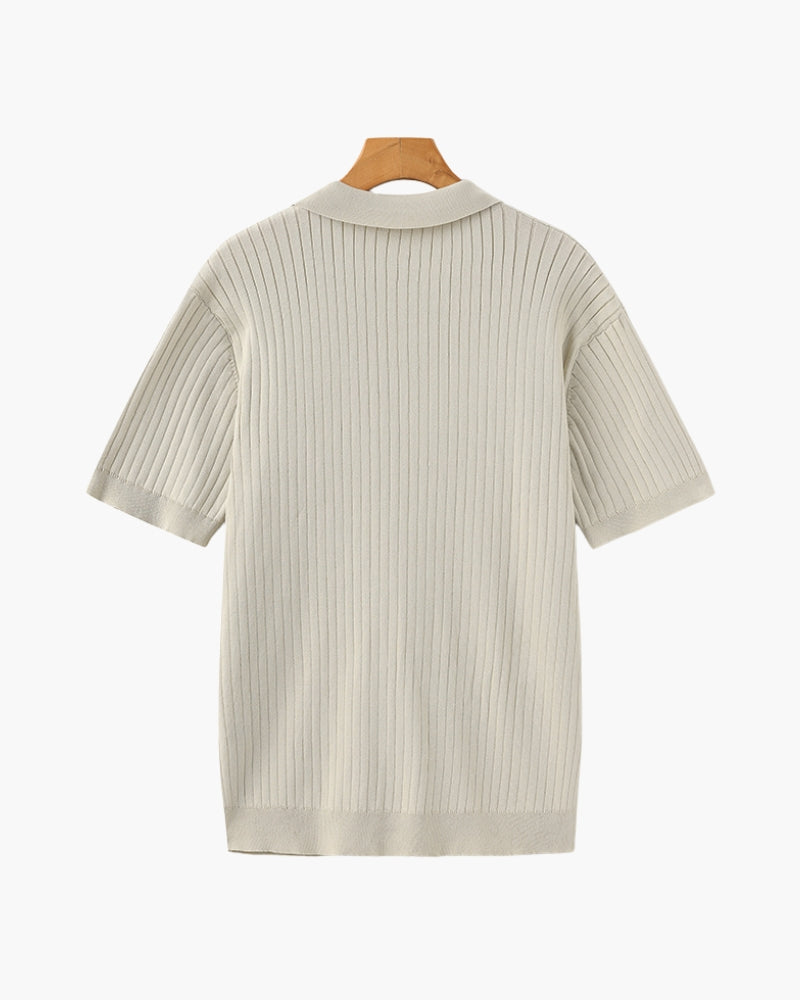 Premium gerippter Polo