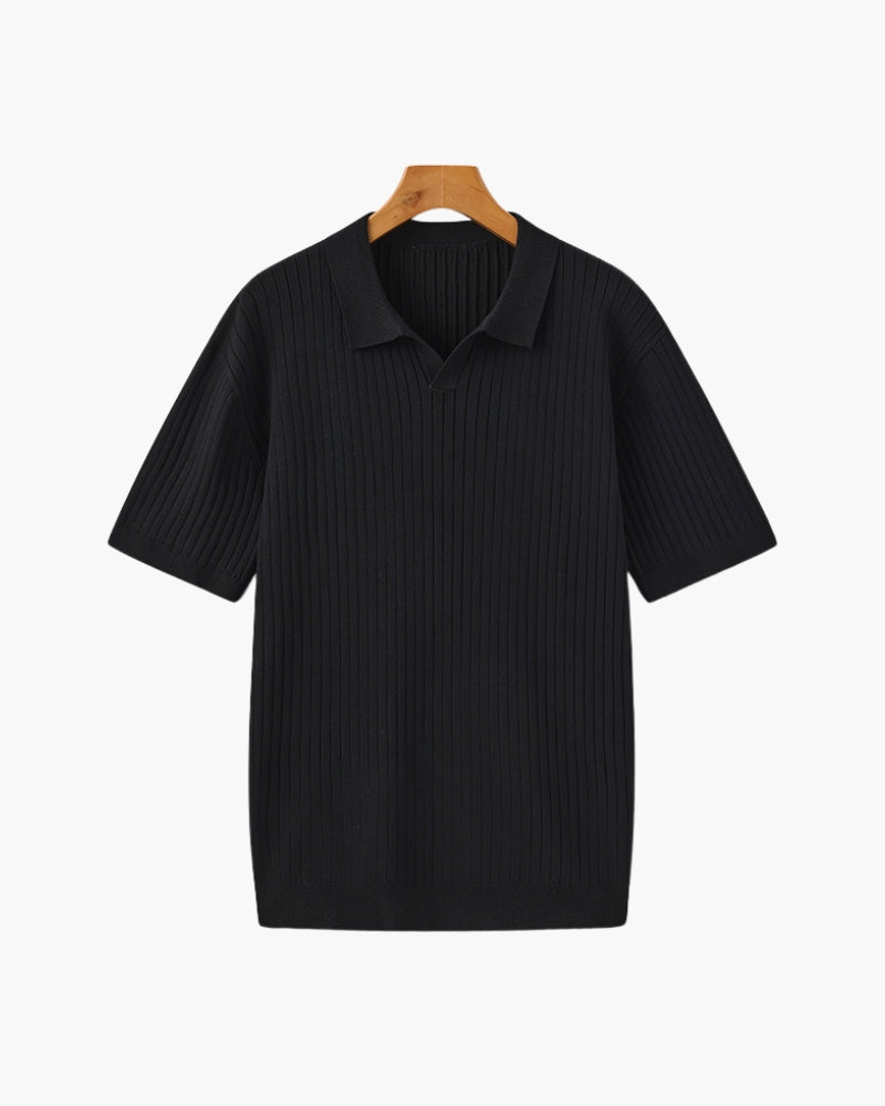 Premium gerippter Polo