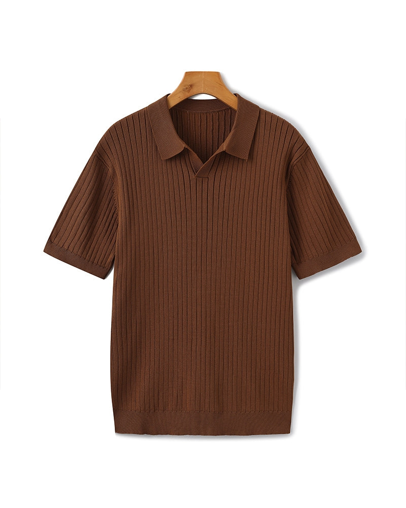 Premium gerippter Polo