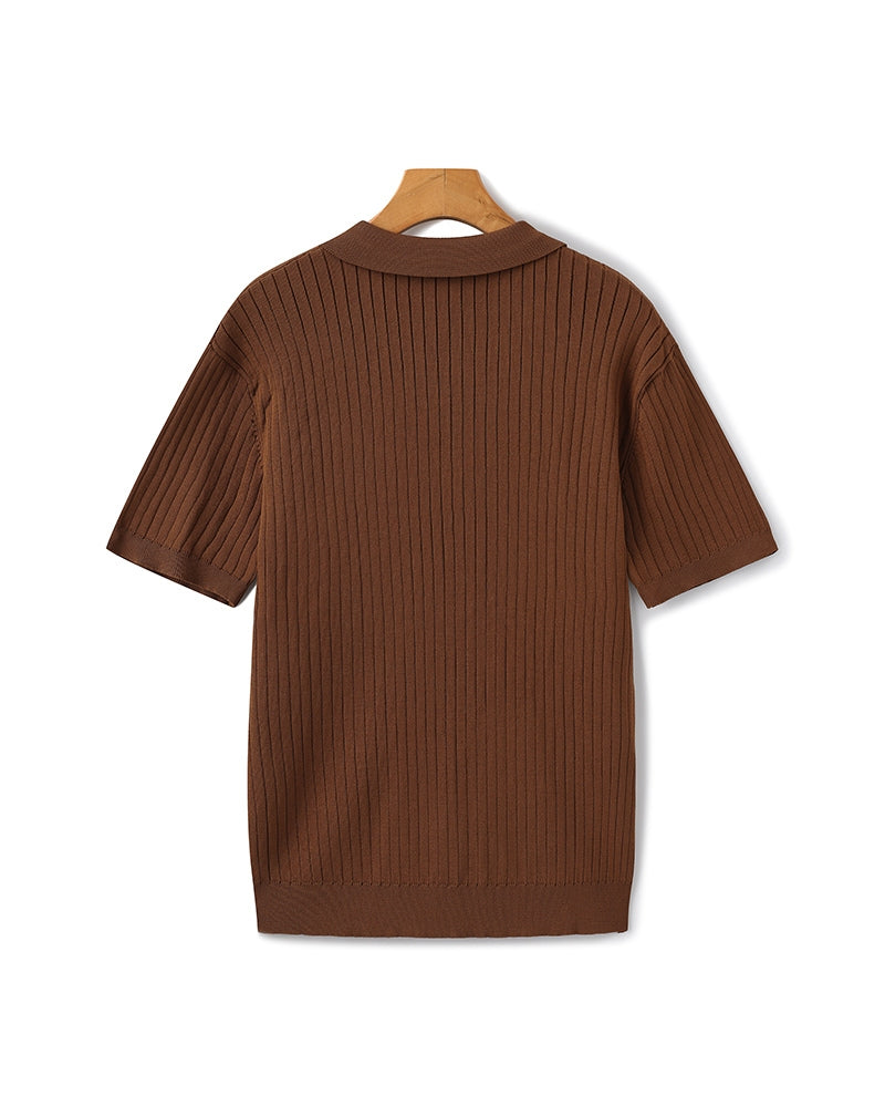 Premium gerippter Polo