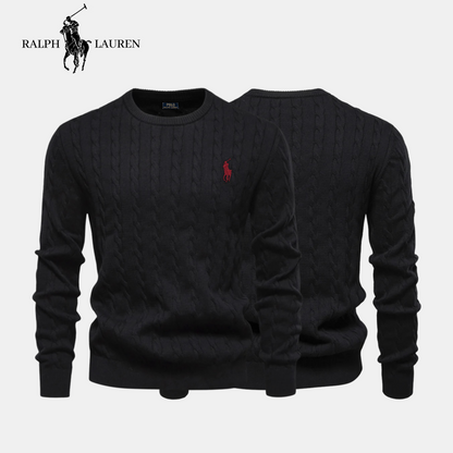 R&L Premium Bestickter Baumwollpullover – Räumungsverkauf
