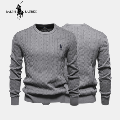 R&L Premium Bestickter Baumwollpullover – Räumungsverkauf