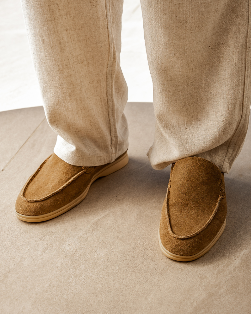 Altes Geldpremium -Wildleder -Slipper