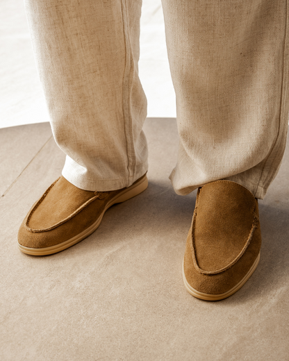 Altes Geldpremium -Wildleder -Slipper