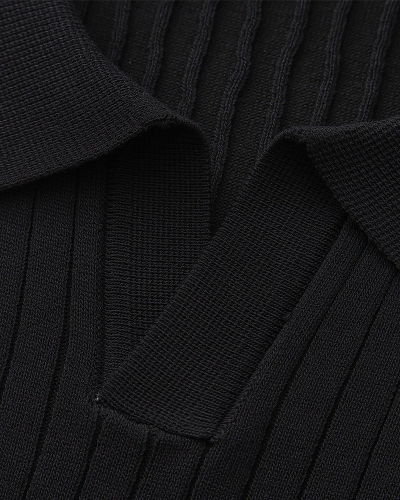Premium gerippter Polo