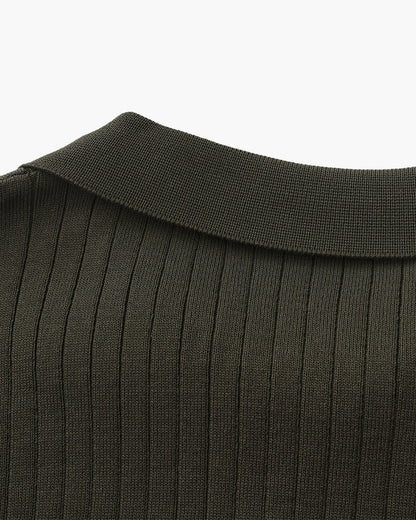 Premium gerippter Polo