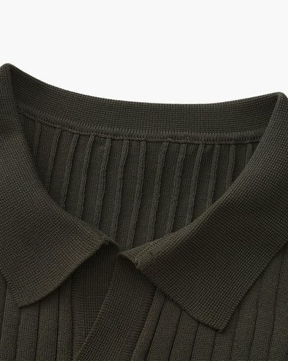 Premium gerippter Polo