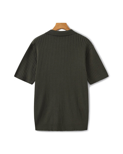 Premium gerippter Polo
