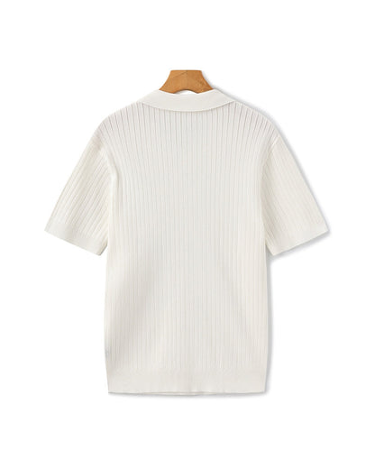 Premium gerippter Polo