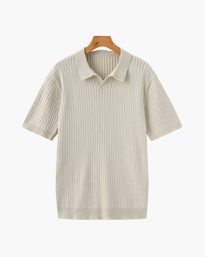 Premium gerippter Polo