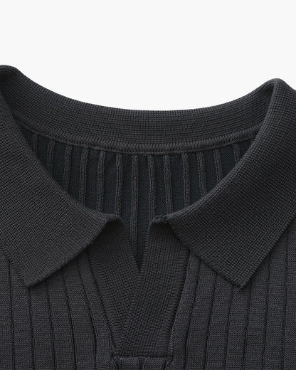 Premium gerippter Polo