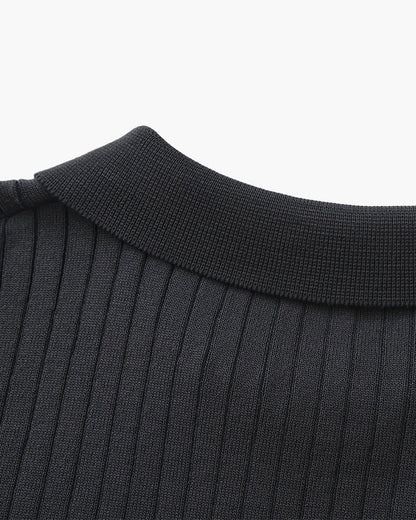 Premium gerippter Polo