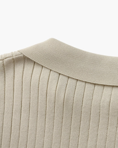 Premium gerippter Polo