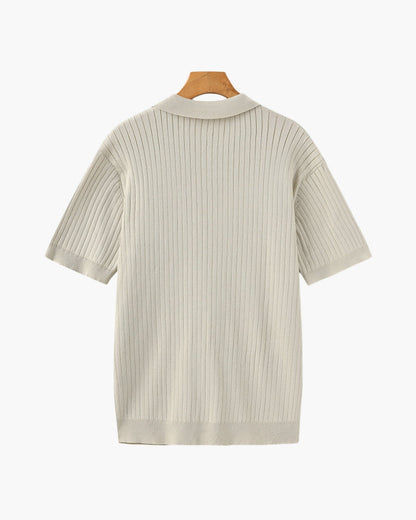 Premium gerippter Polo