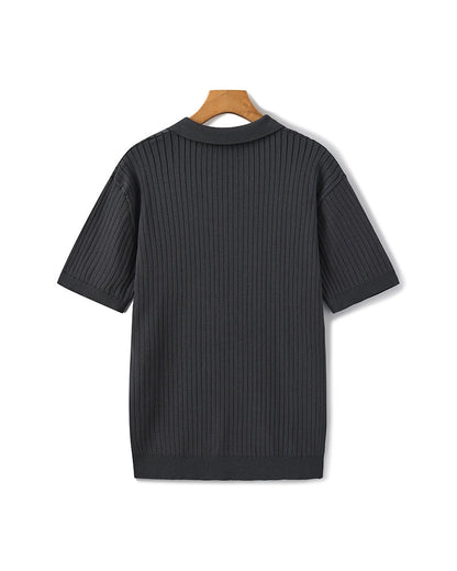 Premium gerippter Polo