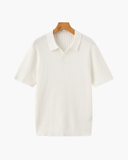Premium gerippter Polo
